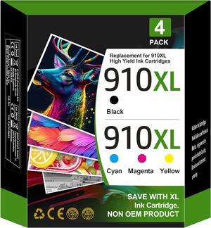 for 910XL 910 Ink Cartridges Combo Pack Replacement for HP 910XL 910 XL Ink Cartridges Compatible with HP OfficeJet Pro 8025 8035 8010 8015 8018 8020 8022 8028 8030 Printer 4 Pack