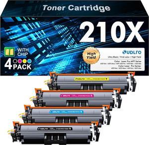 210X 210A Toner Cartridges 4 Pack - 4301fdw Super High-Yield Replacement for HP 210A Toner Cartridges HP 210X Work with Color Laser Pro MFP 4301fdw 4201dn 4301fdn 4201dw | W2100X W2100A | with Chip