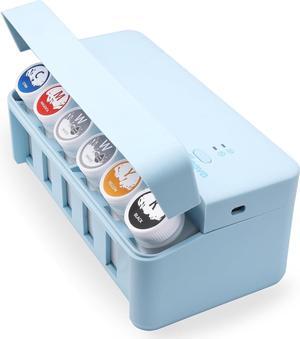 OFFNOVA CISS DTF White Ink Circulation System, Extension CISS Ink Tube and Waste Ink Collector for EPSON ET8550 L805 DTF Printer (Blue)
