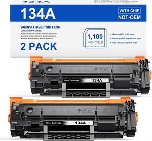 134A Black Toner Cartridge Replacement for HP 134A 134X W1340A W1340X Toner Cartridges Use with HP Laserjet M209dw MFP M234dw M234sdw Series Printer, 2 Pack