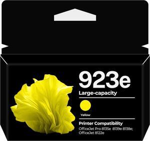 923e Yellow Ink Cartridge for 8135e 8139e 8138e 8122e ink for HP 923e 923 e Ink Cartridges Yellow Replacement for OfficeJet Pro 8135e 8135 e 8139e 8139 e 8138e OfficeJet 8122e Printer (1-Pack, Yellow)