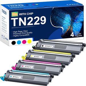 TN229 Toner TN229XL Toner Cartridges Compatible with Brother MFC-L3780CDW HL-L3280CDW HL-L3220CDW MFC-L3720CDW HL-L3295CDW Printers(4 Pack)