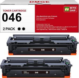 046 Black Toner Cartridge - Replacement for Canon 046 Toner Cartridge Set CRG-046 046H CRG-046H for Color ImageCLASS MF733Cdw MF731Cdw MF735Cdw MF654Cx Series Printer (2-Pack)