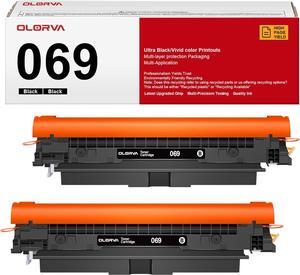 069 Toner Cartridge Set - 2 Pack Replacement for Canon 069 Toner Cartridge Set 069H Works for Canon Color ImageCLASS Mf753cdw MF751Cdw MF752Cdw LBP674Cdw MF752Cdw MF756Cx LBP673Cdw LBP674Cx (Black)