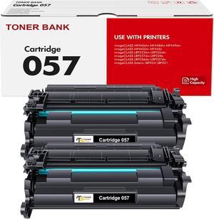 057 Toner Cartridge Black 2-Pack Compatible Replacement for Canon 057 057H CRG-057 MF445dw MF455dw Toner Cartridge for ImageCLASS MF445dw MF448dw LBP226dw LBP227dw LBP228dw MF449dw MF445 Printer Ink