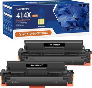 414X Black Toner Cartridges High Yield MFP M479fdw 414X Compatible Replacment for HP 414X W2020X 414A W2020A for HP Color Laserjet Pro MFP M479fdw M479fdn M479dw M454dw M454dn Printer Ink 2-Pack