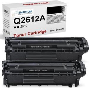 Q2612A Toner Cartridges Compatible for HP Q2612A Works for HP 1010 1012 1015 1018 1020 1022 3015 Printer 2-Pack Black