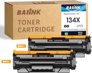 134X Black Toner Cartridges (with Chip) Replacement for HP 134X W1340X 134A W1340A Compatible with HP M209dw MFP M234dw M234sdw Series Printer, 2 Pack