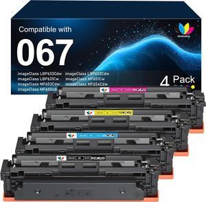 067 Toner Cartridge Set - Compatible for Canon 067 MF656cdw Toner cartridges for imageCLASS MF656Cdw MF654Cdw MF653Cdw LBP633Cdw LBP632Cdw Printers Ink(Black,Cyan,Yellow,Magenta)