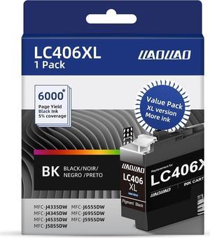 LLAOLLAO LC406XL Black Compatible Replacement for Brother LC406 Ink Cartridges for Brother MFC-J4335DW MFC-J4345DW MFC-J4535DW MFC-J5855DW MFC-J6555DW MFC-J5955DW MFC-J6955DW Printer LC406BK