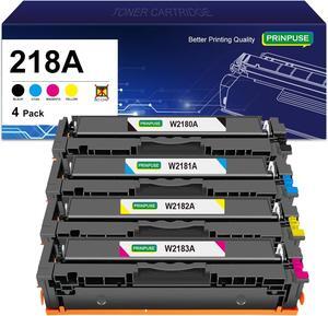 218A Toner Cartridge 4 Pack 3301fdw 3201dw Compatible Replacements for HP 218A Toner Cartridge 218X for Color Laserjet Pro 3201DW MFP 3301SDW 3301FDW 3301CDW(W2180A W2181A W2182A W2183A)