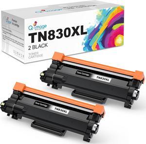 Q-image TN830XL Black Toner Cartridges Compatible for Brother TN-830XL TN830 XL Toner Cartridges Work for Brother HL-L2460DW DCP-L2640DW HL-L2405W HL-L2420DW HL-L2465DW MFC-L2820DW Printer | 2 Black