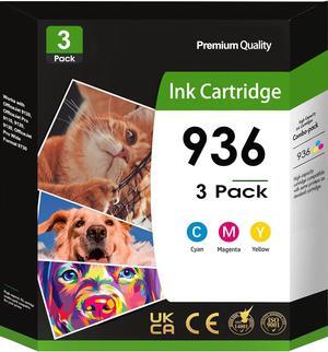 936 Ink Cartridge Cyan/Magenta/Yellow (3-Pack) Replacement for HP 936 Ink Cartridges Compatible for hp Printers OfficeJet Pro 9110b 9128 9130b 9125e 9135e 9122e 9730e