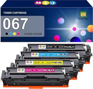 067 Toner Cartridge Set 4 Pack Compatible for Canon 067 067H Color ImageCLASS LBP632Cdw LBP633Cdw MF653Cdw MF654Cdw Printer(Black Cyan Magenta Yellow)