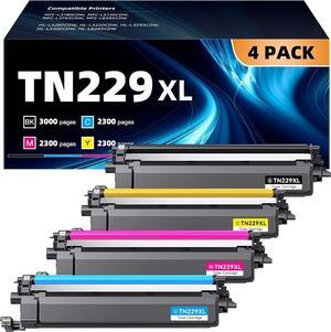 TN229XL TN229 Toner Cartridge for Brother TN 229 TN-229 XL 229XL TN-229XL use with Brother HL-L3220CDW MFC-L3720CDW HL-L3280CDW HL-L3300CDW (TN229BK/ TN229C/ TN229M/ TN29YY)