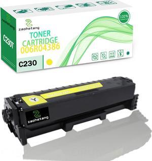 Remanufactured C230 C235 Toner Cartridge # 006R04386 Compatible for Xerox C235/DNI C230/DNI Color Multifunction Printer(Yellow)
