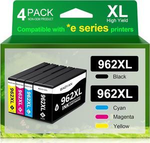 962XL Remanufactured Replacement for HP 962xl Ink Cartridges Combo Pack High Yield Compatible with HP OfficeJet Pro 9015e Ink cartridges 9010 9015 9020 9015 9015e 9018e 9025 9025e Printer