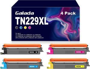 GALADA TN229XL Toner Cartridges High Yield for Brother TN229 TN-229 TN 229XL TN229XXL Work for HL-L3220CDW HL-L3280CDW MFC-L3780CDW MFC-L3720CDW HL-L3300CDW Printer ( 4Pack)