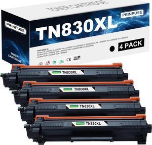 TN830XL Toner Cartridge High Yield Compatible for Brother TN830 TN-830XL TN830XL Toner for Brother Printer HL-L2460DW DCP-L2640DW HL-L2480DW HL-L2400D HL-L2405W MFC-L2820DW,4 Black