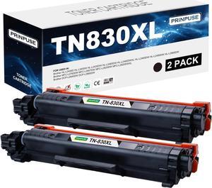 Compatible TN830XL Toner Cartridge for Brother TN830XL TN830 TN-830 Toner Cartridge for Brother Printer HL-L2460DW DCP-L2640DW HL-L2480DW HL-L2400D HL-L2405W MFC-L2820DW, 2 Black