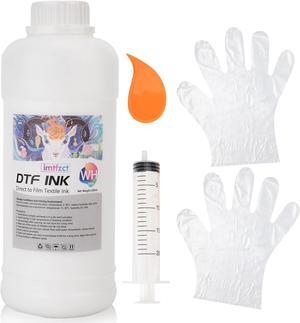 DTF White Ink 500ML, Premium DTF Ink for PET Film Heat Transfer Printing, Refill DTF Ink for Epson ET-8550, L1800, L800, R2400, P400, P800, XP15000