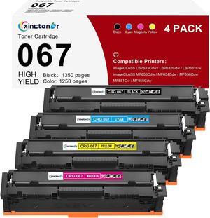 067 Toner Cartridge Set Replacement for Canon 067 067H Toner Cartridges Compatible for Canon MF656Cdw Toner Cartridge ImageCLASS MF654Cdw LBP632Cdw MF653Cdw LBP633Cdw Printer (4 Pack)