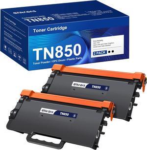 TN850 High Yield Compatible Toner Cartridge - TN850 TN820 Toner Cartridge - Replacement for Brother HL-L6200DW MFC-L5850DW HL-L5200DW MFC-L5900DW HL-L6400DW MFC-L5800DW (2 Pack, Black)
