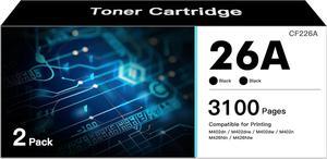 26A Toner Compatible Replacement for HP 26A Toner Cartridge for Pro M426dw M402n M402dn M426 M402d M402dw MFP M426fdw M426fdn M402 Printer (2 Black)