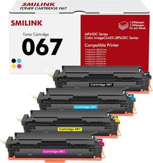 067 067H Toner Cartridge Set: MF656Cdw MF654Cdw Compatible Replacement for Canon 067 067H Color ImageCLASS MF656Cdw LBP632Cdw LBP633Cdw MF653Cdw Printer 4 Pack High Yield Ink (4-Pack, B/C/Y/M)