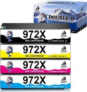 972X Compatible Ink Cartridges Replacement for 972A 972X Ink Cartridge 4 Combo Pack for HP PageWide Pro 477dw 477dn 577dw 577z 452dn 452dw 552dw P55250dw P57750dw (BK/C/M/Y, 4 Pack)