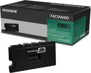 1 Pack 74C0W00 Black Waste Toner Box Replacement for Lexmark 74C0W00 Work with cx725de cx725dhe cx725dthe cs725de cs720de cs720dte cs725dte| 74C0W00