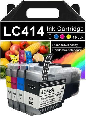 Compatible for LC 414 Ink Cartridges for Brother LC414 414 XL Ink Cartridge Replacement for Brother DCP-J1200N Printers