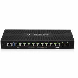 Ubiquiti Networks EdgeRouter 12, 10-Port Gigabit Router with PoE Passthrough and 2 SFP Ports (ER-12)