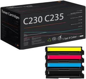 Compatible for Xerox 006R04383 006R04384 006R04385 006R04386 Toner Cartridges Without Chip, High-Yield Work for Xerox C230 C235 Printer - Estimated Yield 2000 Pages (1 Set 4 Color)