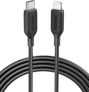 Anker USB C to Lightning Cable (6 ft), Powerline III MFi Certified Fast Charging Lightning Cable for iPhone 11 Pro 11 Pro Max X XS XR Max 8 Airpods Pro, Supports Power Delivery (Black)