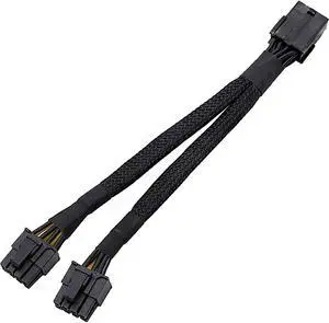 GPU VGA PCI-e 8Pin PCI Express Graphics Video Card GPU VGA 8 Pin Female to Dual GPU 8(6+2) Pin Male GPU 8 pin Splitter Power Sleeved Extension Cable 8Pin GPU (9-inch) TeamProfitcom