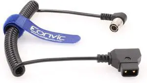 Hirose 4Pin Male to D-Tap for Zoom F8 Sound Devices 633/644/688 (Right Angle 4pin Coiled Cable) Hirose 4Pin Male to D-Tap for Zoom F8 Sound Devices 633/644/688 (Right Angle 4pin Coiled Cable)