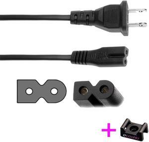 Polarized AC Power Cord Hitachi L26D204 L26D205 L32A104 L40A105 L40A105A L40A105E LE55U516 LED LCD HDTV Smart TV - 6 FT