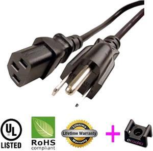 AC Power Cord Cable For LG 37LG30 37LG30DC 37LG50 37LC2D 37LC7D 37LD450 37LF11-6ft