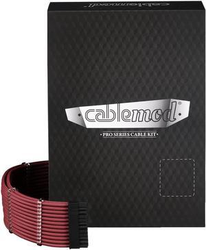 CableMod RT-Series Pro ModMesh Sleeved Cable Kit for ASUS and Seasonic (Blood Red)
