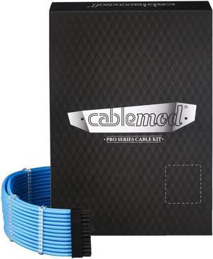 CableMod C-Series Pro ModMesh Sleeved Cable Kit for Corsair RM Black Label/RMi/RMX (Light Blue)