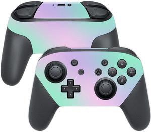 MightySkins Skin Compatible with Nintendo Switch Pro Controller - Cotton Candy | Protective, Durable, and Unique Vinyl Decal wrap Cover | Easy to Apply, Remove, and Change Styles | Made in The USA