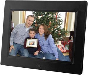 8 inch Digital Photo Frame & Multimedia Player - Display Videos & Photos & Set Music to Play. Includes 4GB Internal Storage, SD Card & USB Connections, & a Variety of Transition Effects