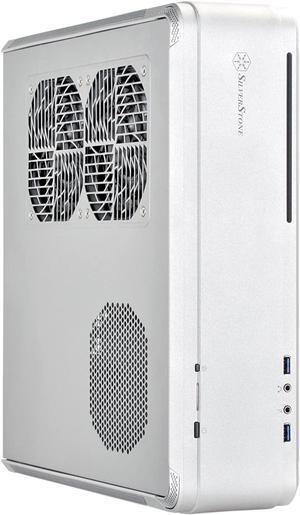 SilverStone Technology Fortress Z Aluminum Unibody Mini-ITX/DTX Small Form Factor SFX Computer Case with PCI-E Riser and Custom Low Profile Fans FTZ01S Silver