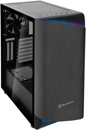 Silverstone Technology SETA A1 Titanium on Black Premium ATX/Micro-ATX Case with Temperd Glass - SEA1TB-G