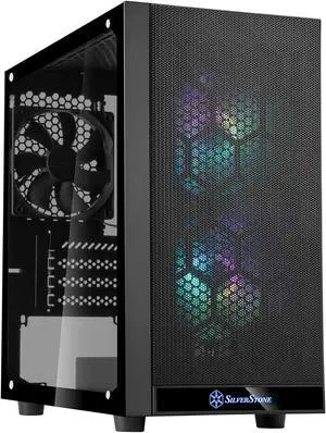 SilverStone Technology PS15 PRO, Micro-ATX Chassis, ARGB Fans, Tempered Glass, SST-PS15B-PRO