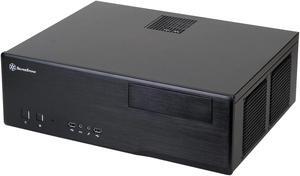 SilverStone Technology SST-GD05B-3.0-USA USB3.0 Aluminum/Steel Micro ATX HTPC Computer Case with 2 USB 3.0 Front Ports in Black GD05B-3.0-USA