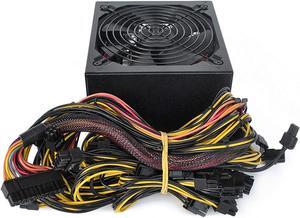 LEFUYAN Mining Power Supply PSU for 8 GPU ETH Rig Ethereum Miner (Rated Power 1800W, Peak Power 2000W) (D-160V-270V) (B: 160-240V)