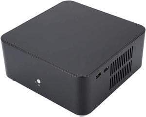 Ciglow Mini Computer Case Portable Aluminum Alloy HTPC PC Case L80 for ITX Motherboard USB20 Black