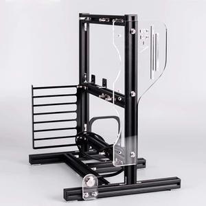 Gaming Computer Case Chassis, DIY ATX/M-ATX/ITX Open Chassis Vertical Overclocking Open Aluminum Frame Chassis Rack with Full Bare Heat Dissipation(black)